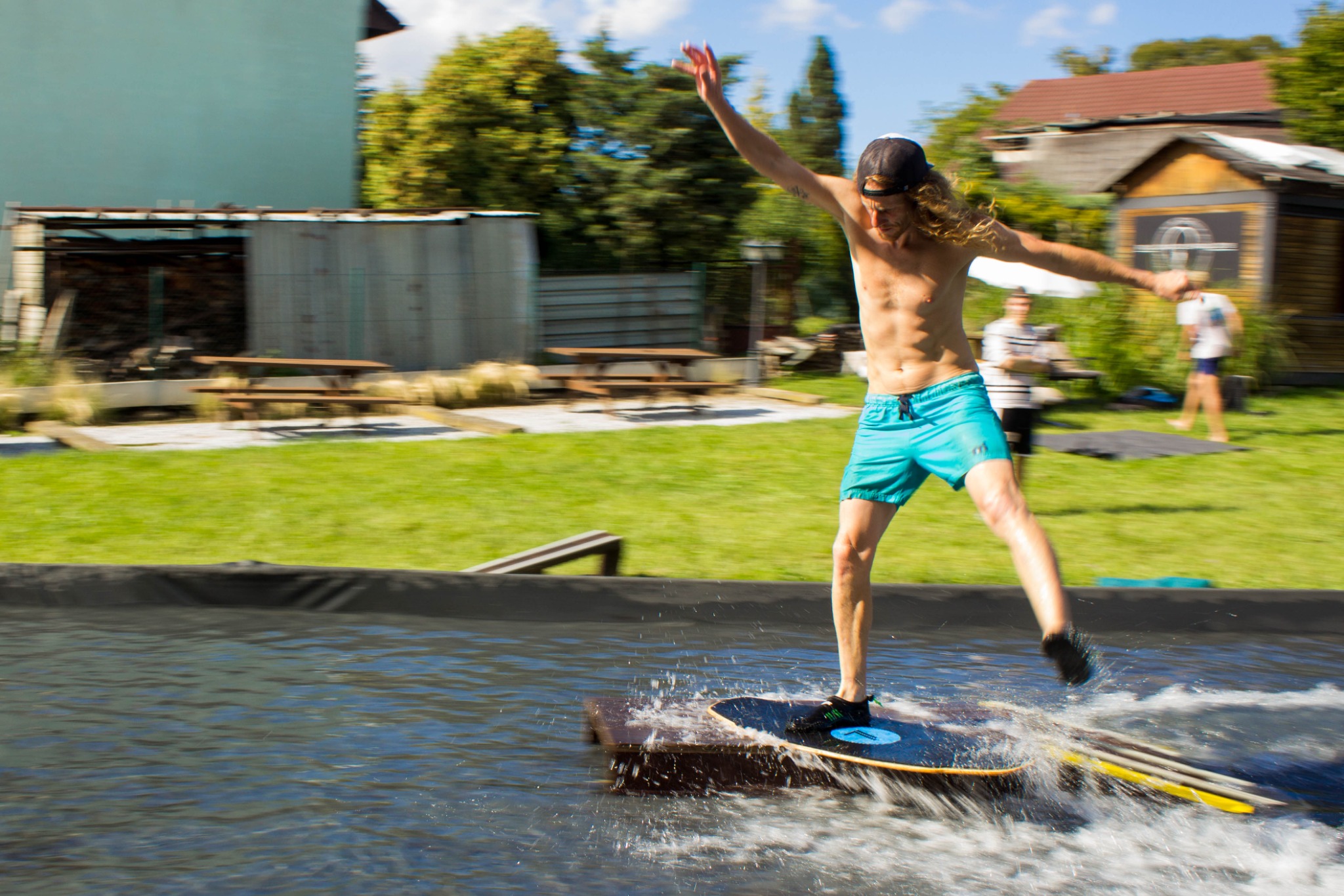 Jízda na skimboardu — detail